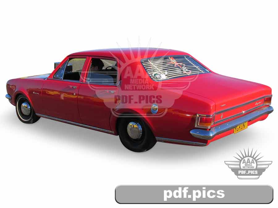 HG Holden Sedan Rear Passenger Side View
