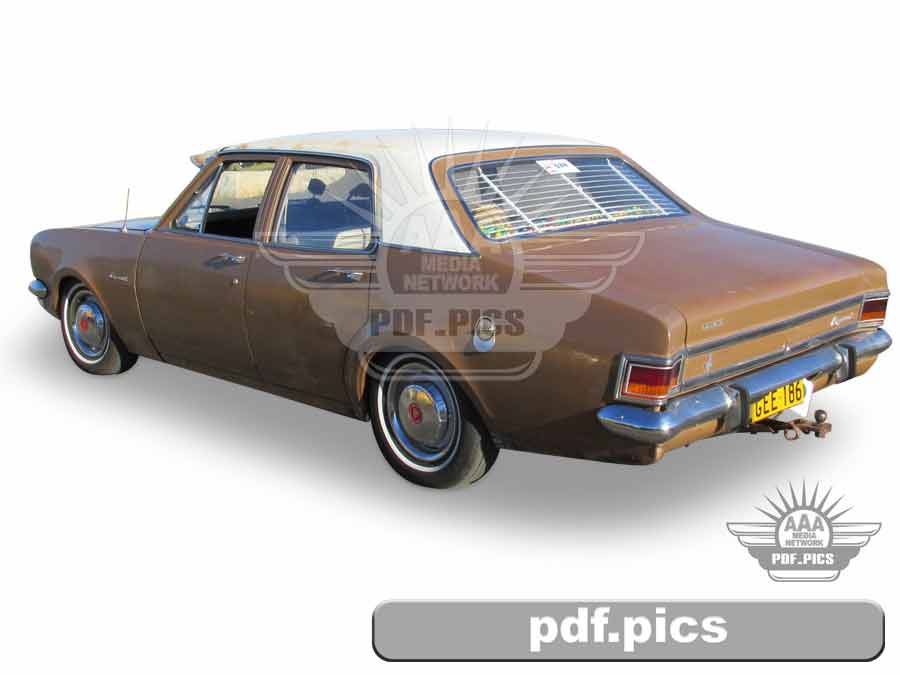 HG Holden Sedan Rear Passenger Side View