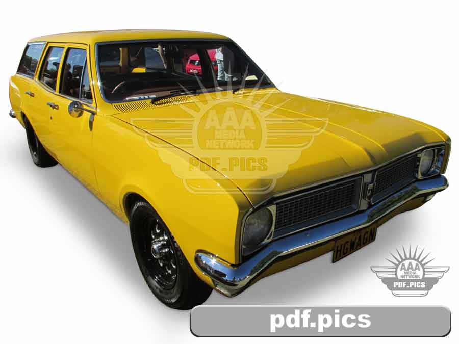 HG Holden Station Wagon Front Drivers Side View