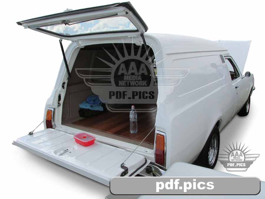 HG Holden Panel Van Rear Drivers Side View