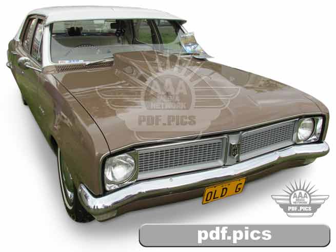 HG Holden Sedan Front Drivers Side View