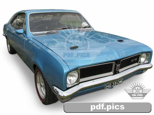 HG Holden Coupe Front Drivers Side View