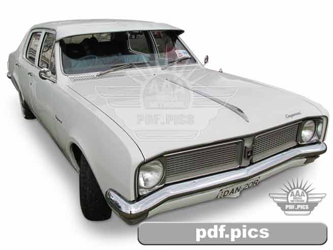 HG Holden Sedan Front Drivers Side View