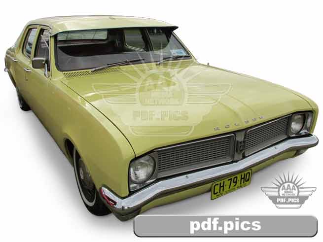 HG Holden Sedan Front Drivers Side View