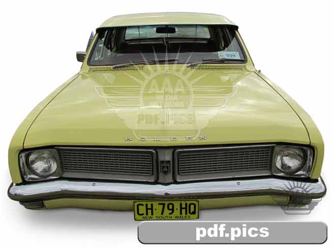HG Holden Sedan Front View