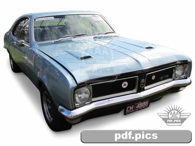 HG Holden Coupe Front Drivers Side View