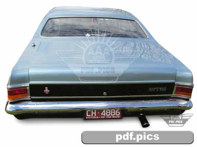 HG Holden Coupe Rear View