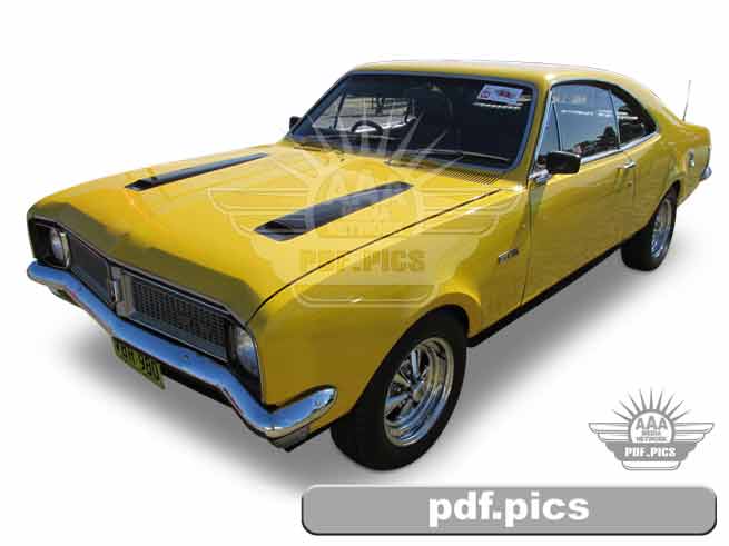 HG Holden Coupe Front Passenger Side View