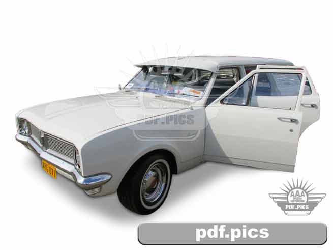 HG Holden Station Wagon Front Passenger Side View