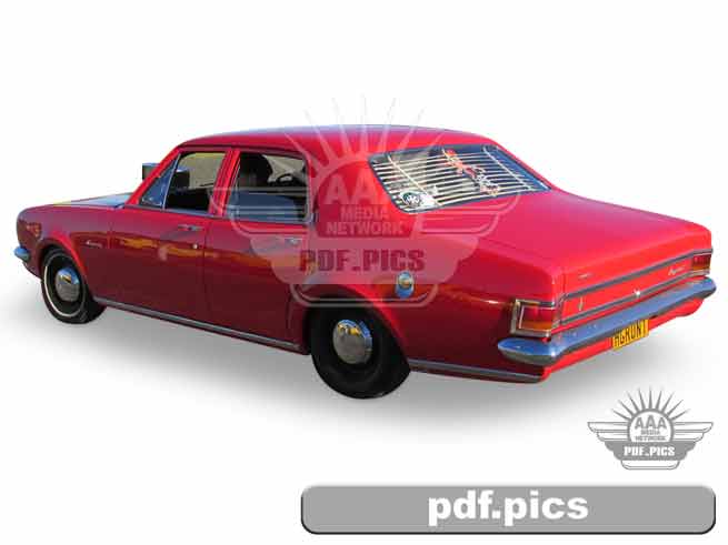 HG Holden Sedan Rear Passenger Side View