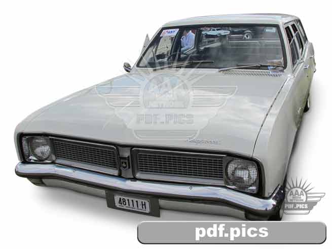 HG Holden Station Wagon Front Passenger Side View