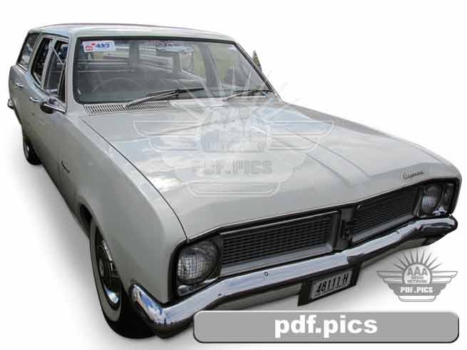 HG Holden Station Wagon Front Drivers Side View