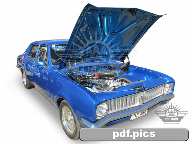 HG Holden Sedan Front Drivers Side View