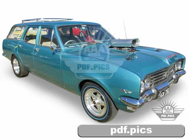 HG Holden Station Wagon Front Drivers Side View