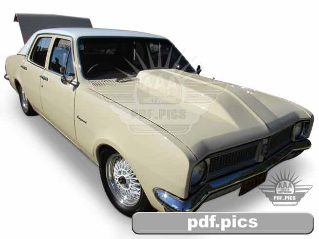 HG Holden Sedan Front Drivers Side View
