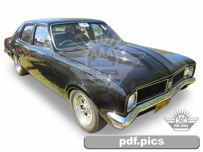 HG Holden Sedan Front Drivers Side View