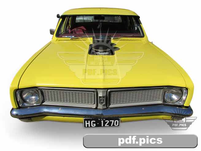 HG Holden Sedan Front View
