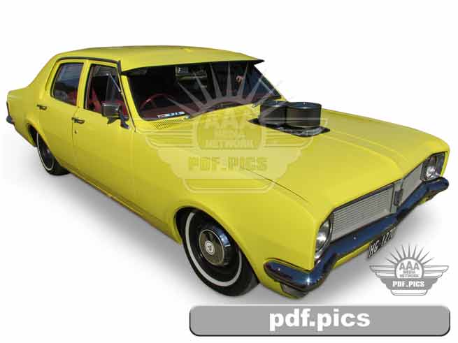 HG Holden Sedan Front Drivers Side View