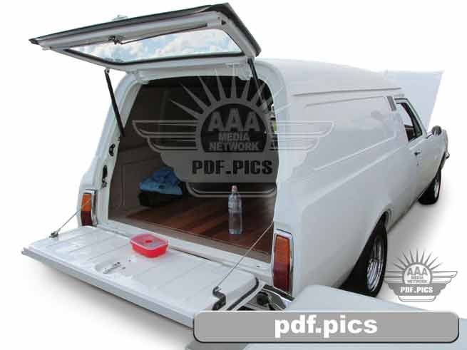 HG Holden Panel Van Rear Drivers Side View