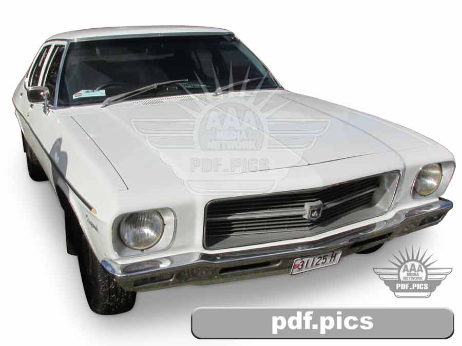 HQ Holden Sedan Front Drivers Side View