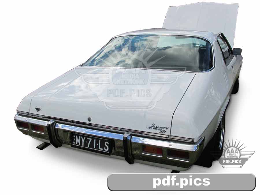 HQ Holden Coupe Rear Drivers Side View