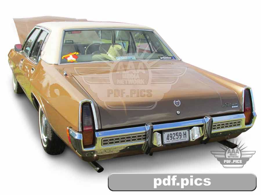 HQ Statesman de Ville Sedan Rear Passenger Side View