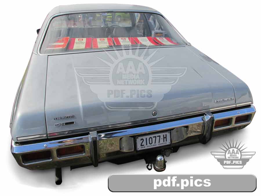 HQ Holden Sedan Rear View