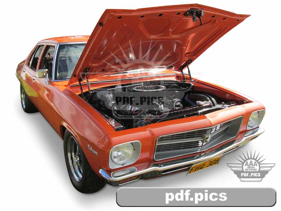 HQ Holden Sedan Front Drivers Side View