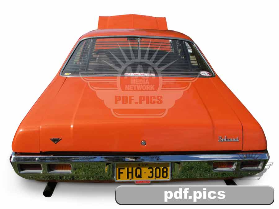 HQ Holden Sedan Rear View