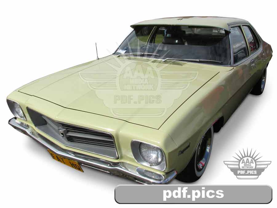HQ Holden Sedan Front Passenger Side View
