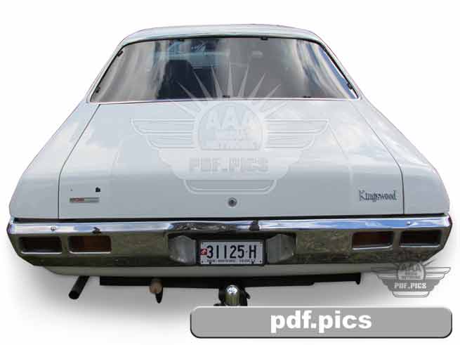 HQ Holden Sedan Rear View
