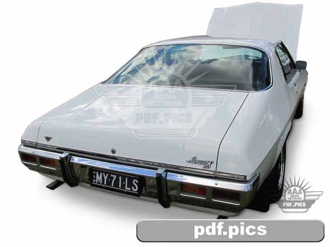 HQ Holden Coupe Rear Drivers Side View