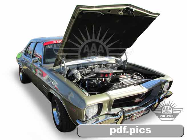 HQ Holden Sedan Front Drivers Side View