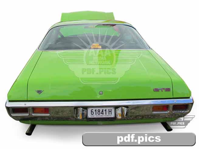 HQ Holden Coupe Rear View