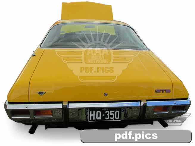 HQ Holden Coupe Rear View