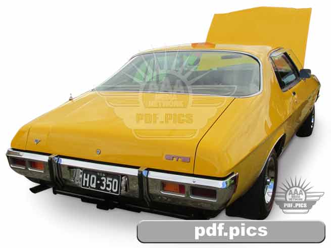 HQ Holden Coupe Rear Drivers Side View