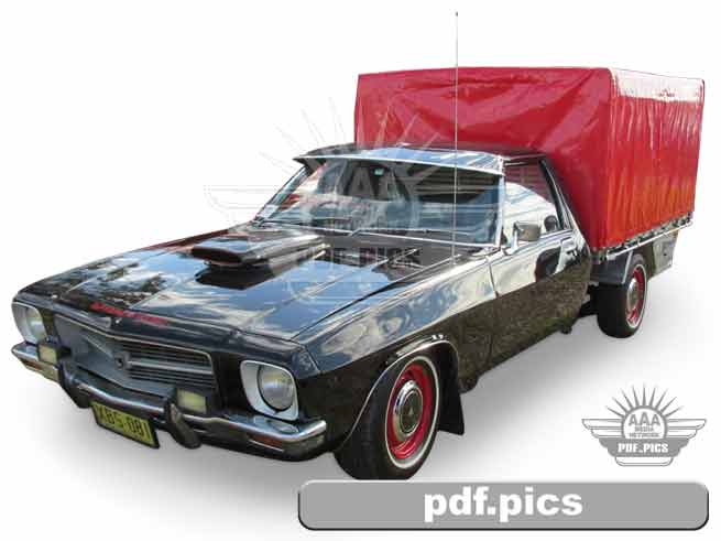HQ Holden Ute Front Passenger Side View