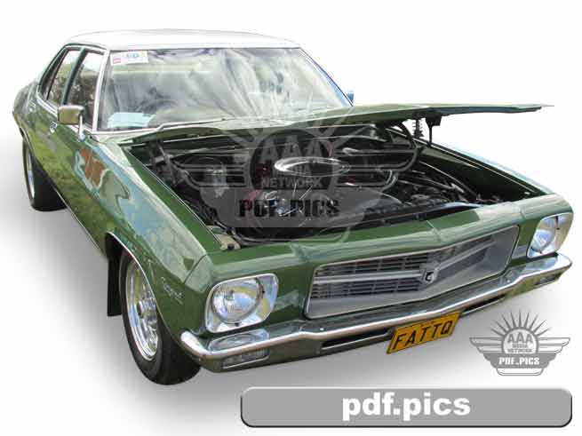 HQ Holden Sedan Front Drivers Side View