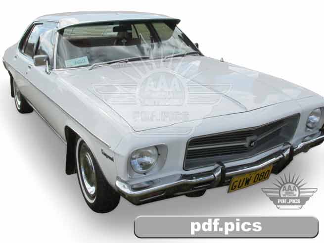 HQ Holden Sedan Front Drivers Side View