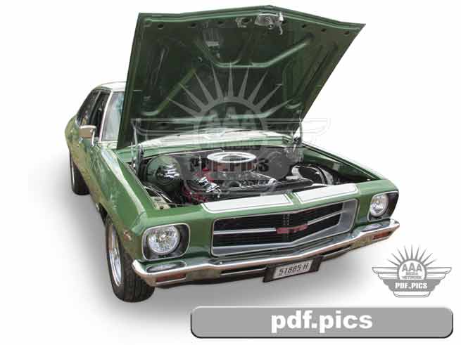 HQ Holden Sedan Front Drivers Side View