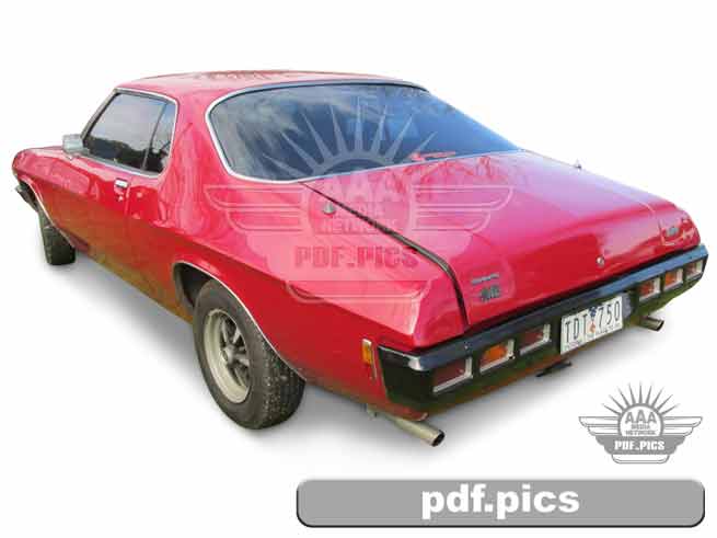 HQ Monaro Coupe Rear Passenger Side View
