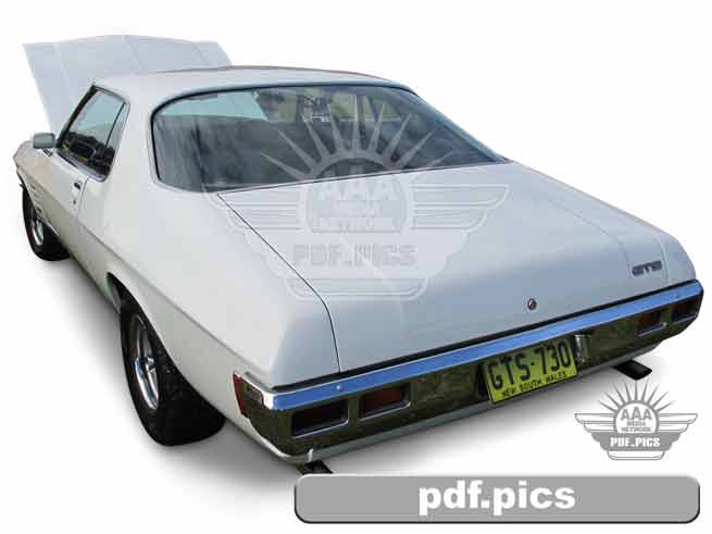HQ Monaro Coupe Rear Passenger Side View