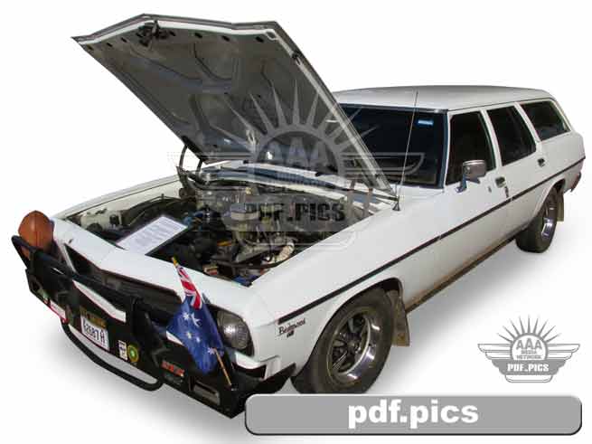 HQ Holden Station Wagon Front Passenger Side View