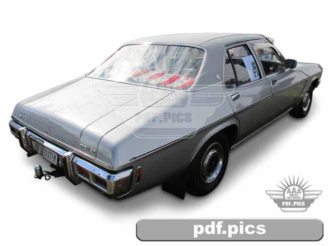 HQ Holden Sedan Rear Drivers Side View