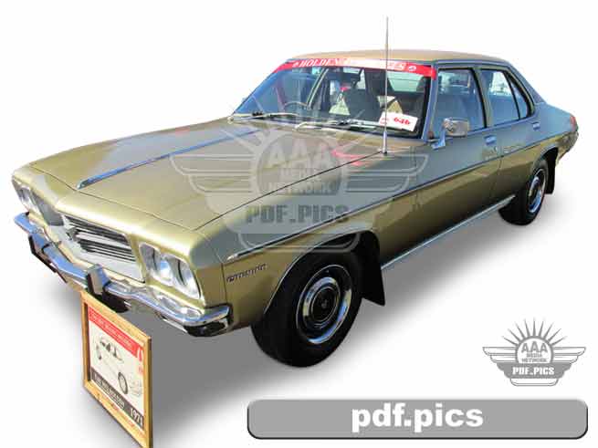 HQ Holden Sedan Front Passenger Side View