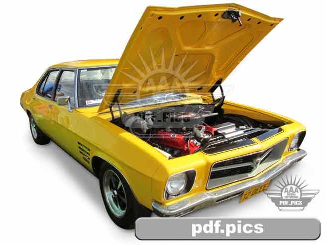 HQ Holden Sedan Front Drivers Side View