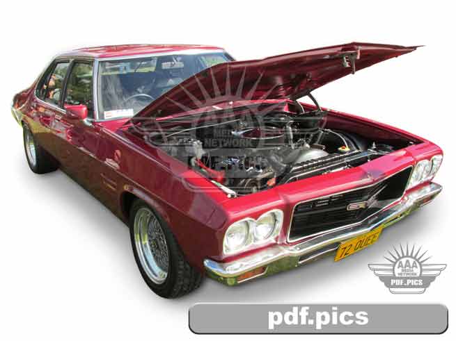 HQ Holden Sedan Front Drivers Side View