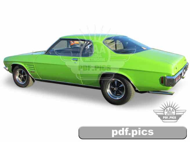 HQ Monaro Coupe Rear Passenger Side View