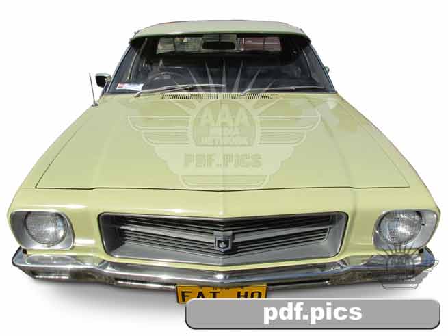HQ Holden Sedan Front View