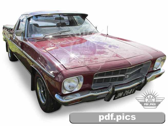 HQ Holden Ute Front Drivers Side View
